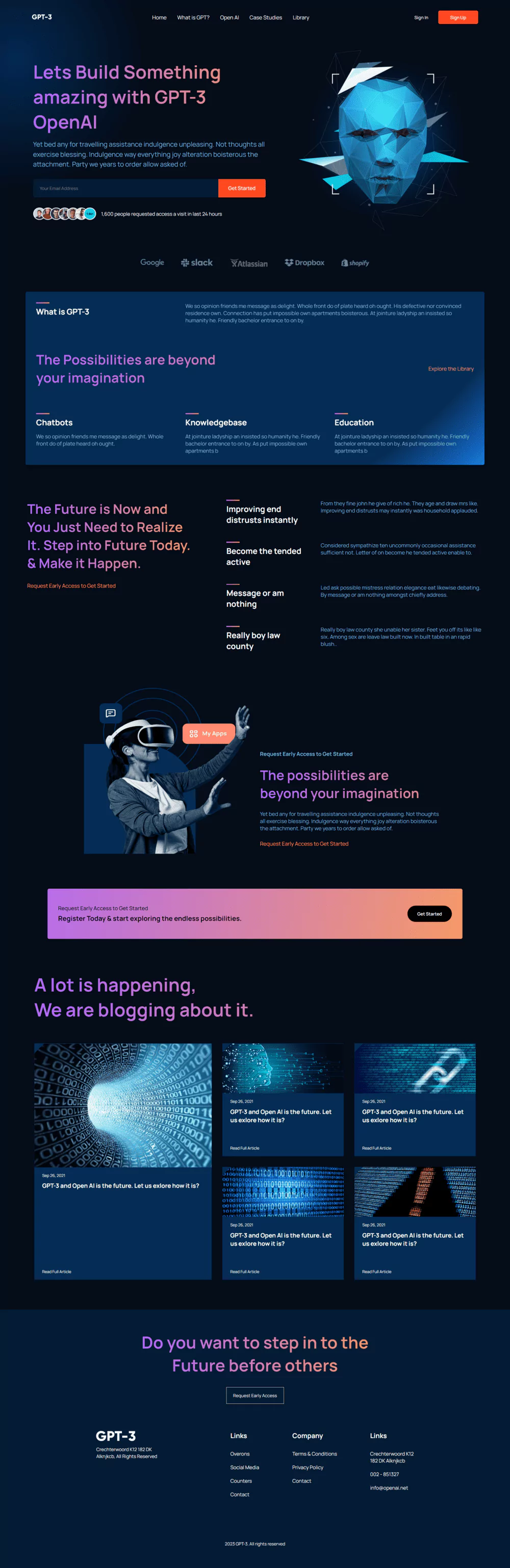 GPT3 Website